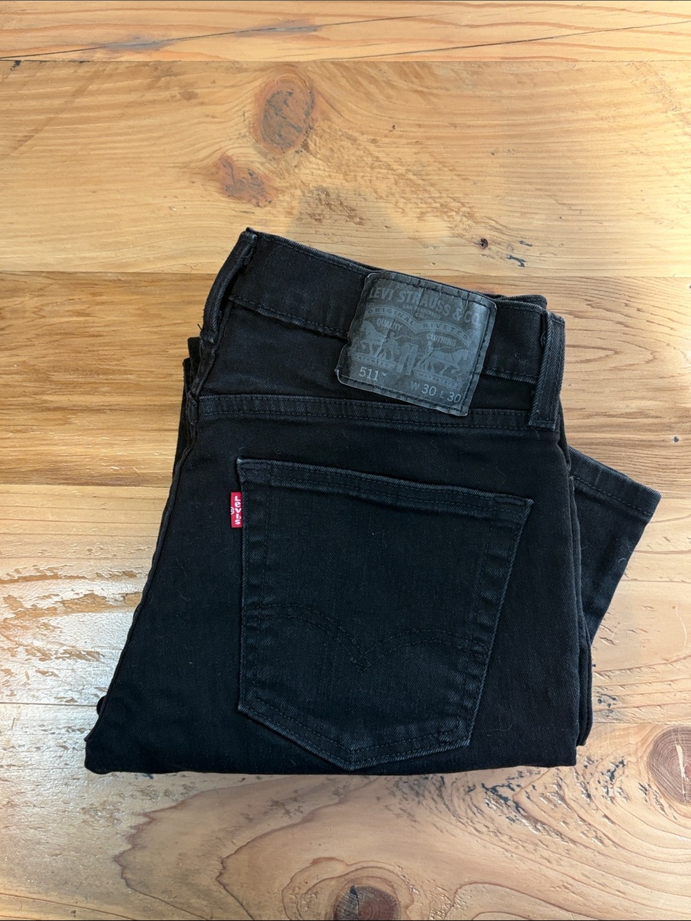 Levi's Men's Skinny Jeans in Black 30/30